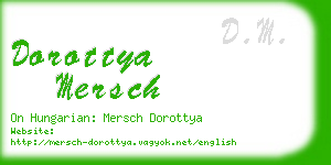 dorottya mersch business card